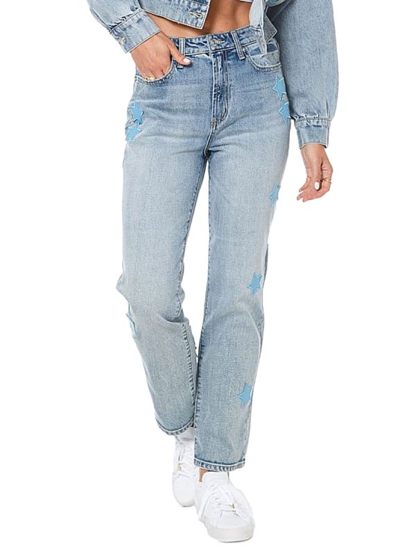 Juicy Couture Venice Frayed Straight Jeans